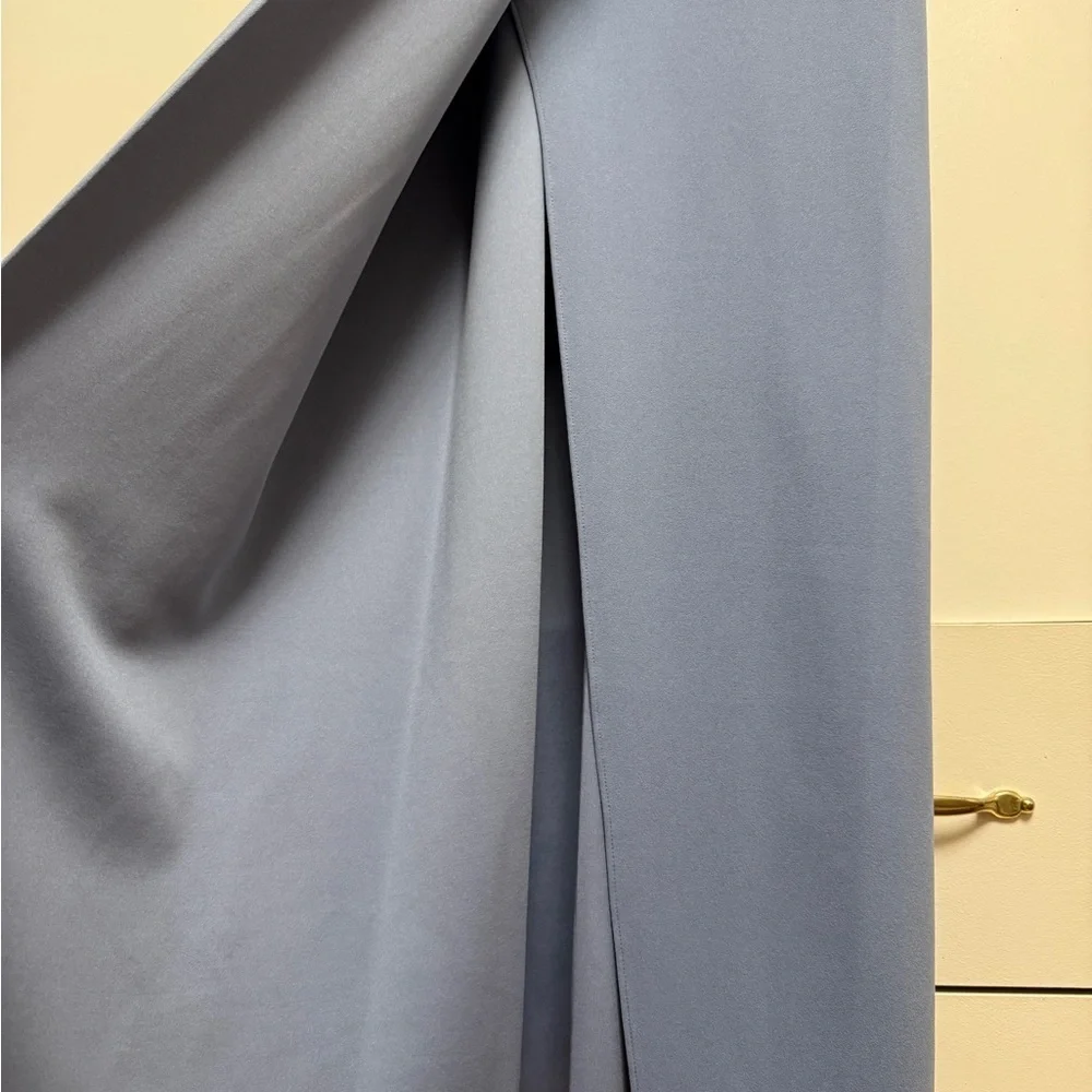 NWT Sachin & Babi Paulina 4-Way Stretch Crepe Gown –Slate Blue Slate Blue Size 6 - Picture 5 of 13